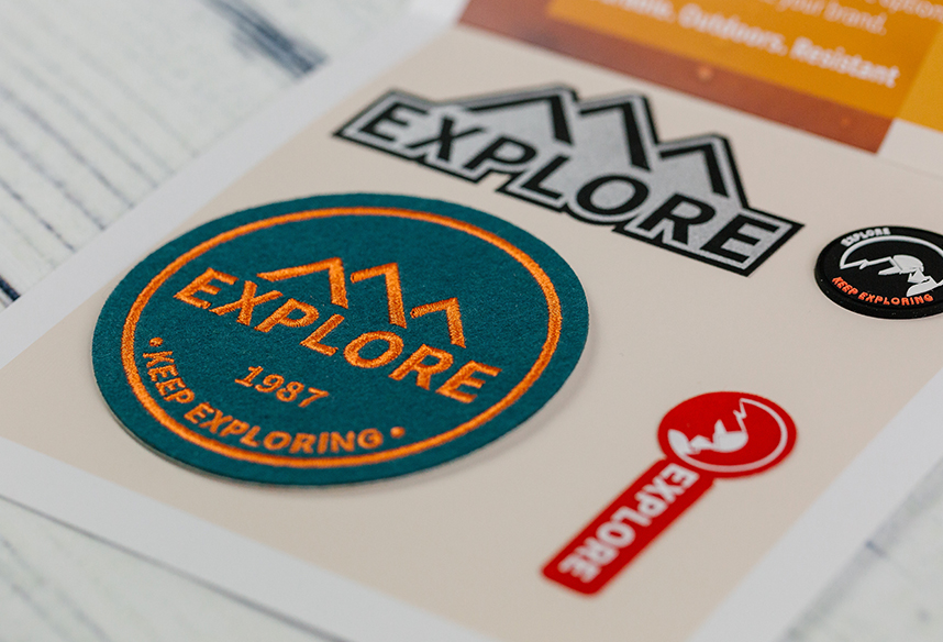 ITL Sample pack - Explore range. A mix of permanent embellishments to be applied to garments 