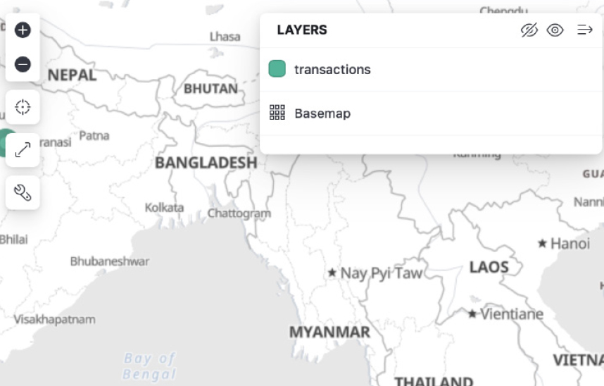Upstream supply chain manager trace map representation 